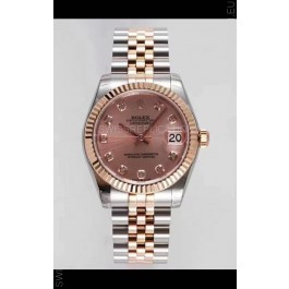 Rolex Datejust 31MM Cal.3135 Movement Swiss Replica Champange Dial Jubilee Strap - Ultimate 904L Steel Watch