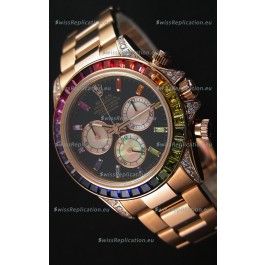 Rolex Cosmograph Daytona 116595RBOW Rverose 1:1 Mirror Replica Cal.4130 Movement