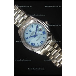 Rolex Day Date Light Blue Dial Replica Watch 40MM - 3255 Swiss Movement