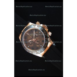 Rolex Daytona 116515 Everose 1:1 Mirror Replica Rose Gold Brown Dial Watch 