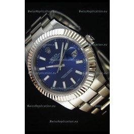 Rolex Datejust II 41MM with Cal.3136 Movement Swiss Replica Watch in Navy Blue Dial