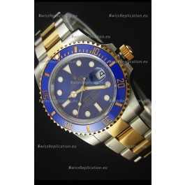 Rolex Submariner 16613 Two Tone Ceramic Bezel Swiss Replica 1:1 Watch with Swiss 3135 Movement 
