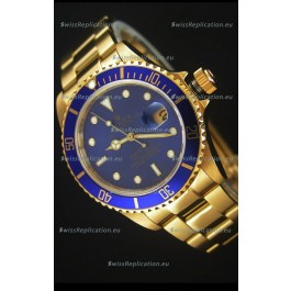 Rolex Submariner 16618 Gold Replica 1:1 Watch with Swiss 3135 Movement