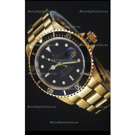 Rolex Submariner 16618 Gold Replica 1:1 Watch with Swiss 3135 Movement