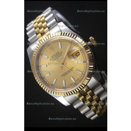Rolex Datejust Replica Watch Gold Dial in 36MM with 3135 Swiss Movement 