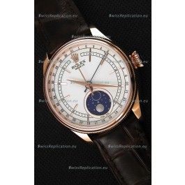 Rolex Cellini Moonphase Rose Gold REF# 50535 Swiss Replica Watch 