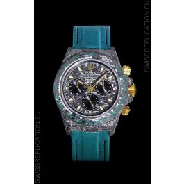 Rolex Daytona DiW Forged Cabon Casing 1:1 Mirror Replica Black Carbon Dial