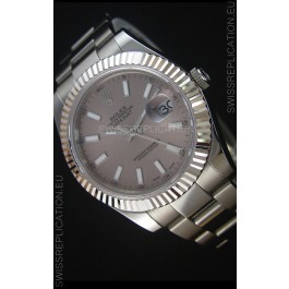 Rolex Datejust Japanese Replica Watch - Grey Dial in 41MM with Oyster Strap