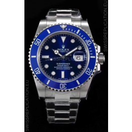 Rolex Submariner Japanese Replica Watch - Ceramic Bezel in Blue Dial/Bezel