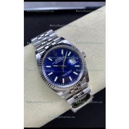 Rolex Datejust Cal.3235 Movement 1:1 Mirror Replica 904L Steel 36MM - Blue Dial