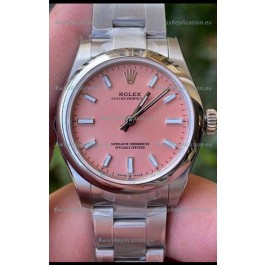 Rolex Oyster Perpetual REF#277200 31MM Swiss Movement Swiss Replica Pink Dial 904L Steel 1:1 Mirror Replica Watch