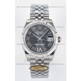 Rolex Super Clone Datejust ETA 2688 Movement 31MM Stainless Steel Case Grey Dial Watch