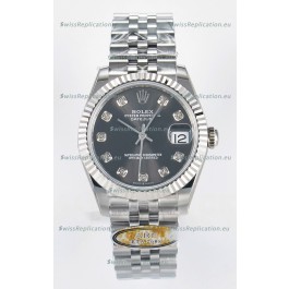 Rolex Super Clone Datejust ETA 2688 Movement 31MM Stainless Steel Case Grey Dial Watch