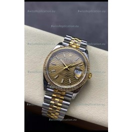 Rolex Super Clone Datejust ETA 3235 Movement 36MM Two Tone Yellow Gold Swiss Watch 