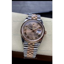 Rolex Datejust 126231-0027 36MM Swiss Replica in 904L Steel in Gold Dial 1:1 Mirror Replica