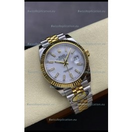 Rolex Datejust M126333 41MM ETA3235 72 Hours Power White Dial Jubilee 1:1 Mirror Replica Yellow Gold 904L Steel