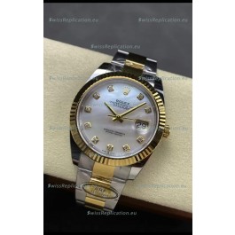 Rolex Datejust M126333 41MM ETA3235 72 Hours Power Pearl Dial Oyster 1:1 Mirror Replica Yellow Gold 904L Steel