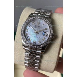 Rolex Datejust 278384 31MM Swiss Replica in 904L Steel in Pearl Dial - 1:1 Mirror