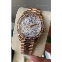 Rolex Datejust M278248 31MM Swiss Replica in Gold - Motif Dial 1:1 Mirror Quality