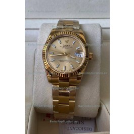 Rolex Datejust 278278 31MM Swiss Replica in 904L Steel Yellow Gold Casing in Stick Markers 1:1 Mirror Quality 