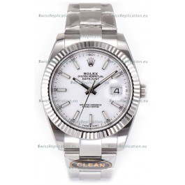 Rolex Datejust 126334 41MM ETA3235 72 Hours Power White Dial Oyster 1:1 Mirror Replica