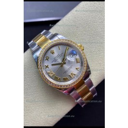 Rolex Datejust 126283RBR-0018 36MM Swiss 1:1 Mirror Replica in 904L Silver Dial