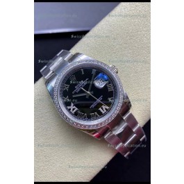 Rolex Datejust 36MM Swiss 1:1 Mirror Replica in 904L Black Dial