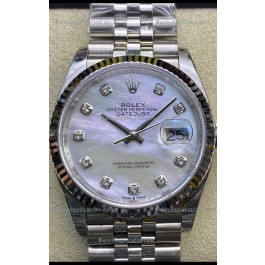 Rolex Datejust 178384 31MM Swiss 1:1 Mirror Replica in 904L Steel - White Pearl Dial 
