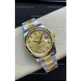 Rolex Datejust 126203 36MM Swiss 1:1 Mirror Replica Watch in 904L Steel - Gold Dial