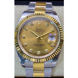 Rolex Datejust 126333 41MM Swiss 1:1 Mirror Replica Watch in 904L Steel - Gold Dial