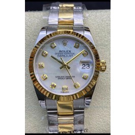 Rolex Datejust 278273 31MM Swiss Replica in 904L Steel in White Pearl Dial - 1:1 Mirror Replica