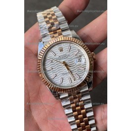 Rolex Datejust Cal.3235 Movement 1:1 Mirror Replica 904L Steel 41MM - Silver Fluted Motif Dial