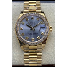 Rolex Datejust 31MM Swiss Watch in 904L Steel Yellow Gold Watch 1:1 Mirror Replica