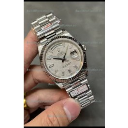 Rolex Day Date Presidential 904L Steel 40MM - Grey Dial 1:1 Mirror Quality Watch
