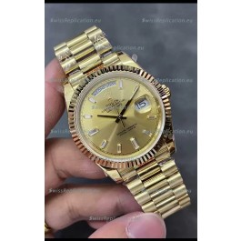 Rolex Day Date Presidential 18K Rose Gold Watch 40MM - Gold Dial 1:1 Mirror Quality