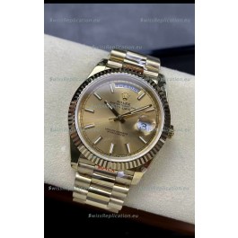 Rolex Day Date Presidential 18K Rose Gold Watch 40MM - Gold Dial 1:1 Mirror Quality