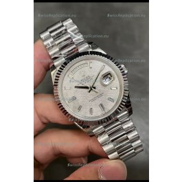 Rolex Day Date Presidential 904L Steel 40MM - Grey Dial 1:1 Mirror Quality Watch