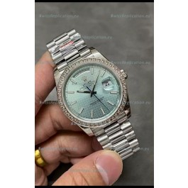 Rolex Day Date Presidential 904L Steel 40MM - Blue Patterned Dial 1:1 Mirror Quality Watch
