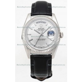 Rolex Day Date 904L Steel Casing Watch in Steel Dial 36MM - 1:1 Mirror Quality