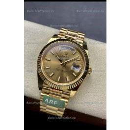 Rolex Day Date Presidential 18K Yellow Gold Watch 40MM - Gold Dial 1:1 Mirror Quality