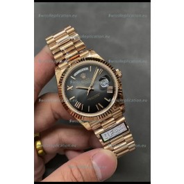 Rolex Day Date Presidential 18K Rose Gold Watch 40MM - Brown Dial 1:1 Mirror Quality