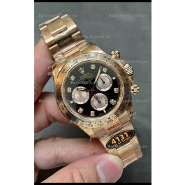 Rolex Daytona REF.126505 Cal 4131 1:1 Swiss Replica Watch - 904L Steel Rose Gold 