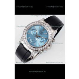 Rolex Daytona Super Clone ICE Blue Dial Stainless Steel 1:1 Mirror Cal.4131 Movement Replica Watch