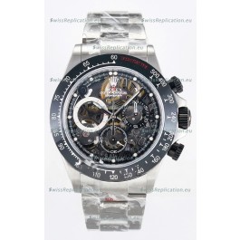 Rolex Daytona Super Clone Artisans De Geneve Stainless Steel Watch Black Ceramic Bezel Watch