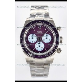 Rolex Daytona Super Clone Artisans De Geneve Edition Maroon Dial Swiss Replica Watch