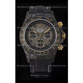 Rolex Daytona Super Clone Watch in Grey Dial Grey Carbon Casing 1:1 Mirror Replica