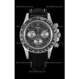 Rolex Daytona Super Clone DiW Exceptional-1 Stainless Steel Watch in Black Carbon Dial 1:1 Mirror Replica Watch