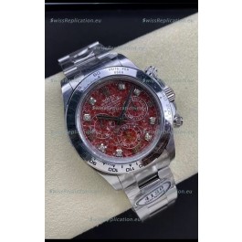 Rolex Cosmograph Daytona Grossular Rubellite Dial Original Cal.4130 Movement - 904L Steel Watch