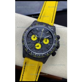 Rolex Daytona DiW Lemon Carbon Edition Watch - Forged Cabon Casing 1:1 Mirror Replica