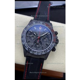 Rolex Daytona DiW All Black Carbon Edition Watch - Forged Cabon Casing 1:1 Mirror Replica